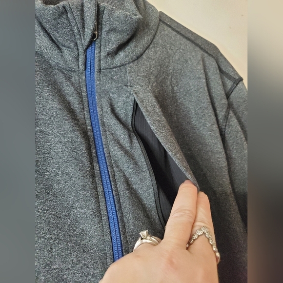 Mens Lululemon Pre-Post Jacket Size Extra Large Luon Heathered Grey - Picture 8 of 16